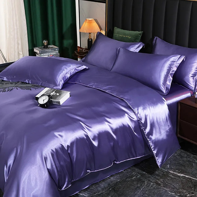 Emory Luxury Silk Duvet Cover Set