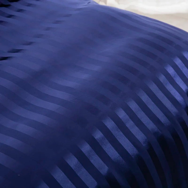 Aero Satin Striped Duvet Cover