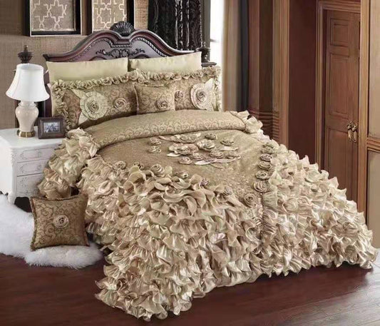 Allure Prestige Luxury Embroidered Jacquard Bed Cover