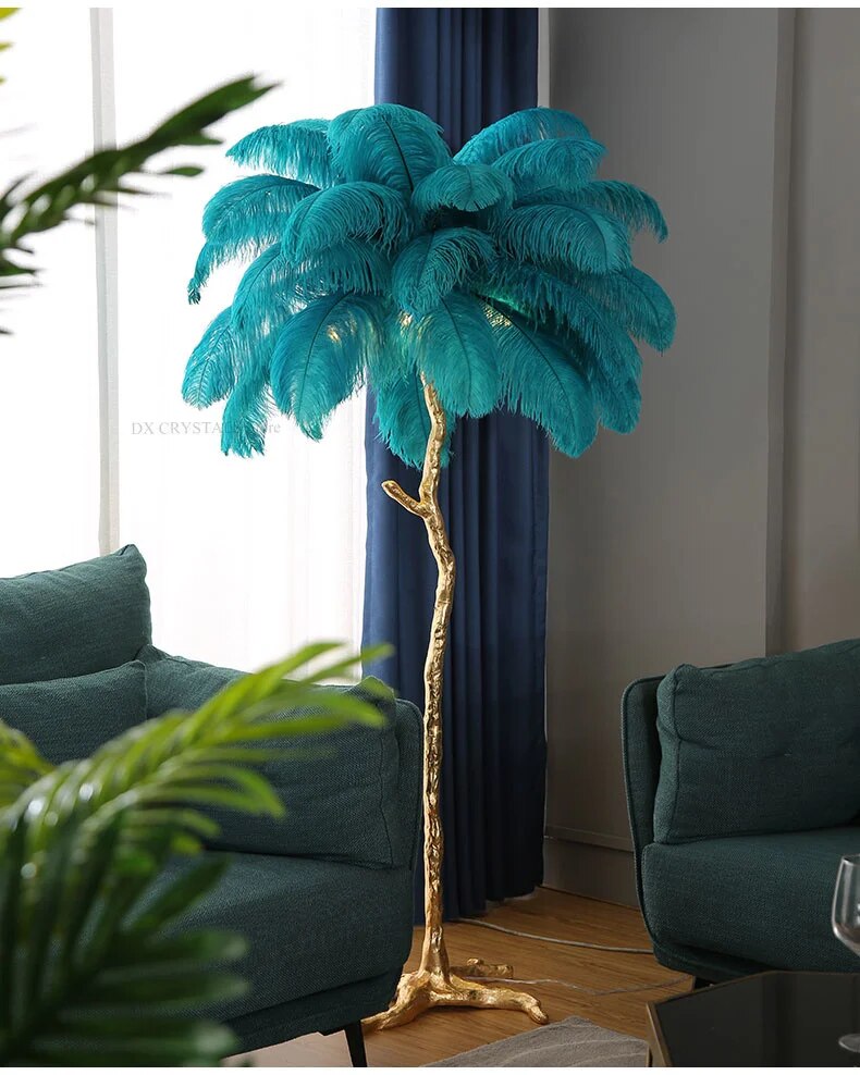 Luminaire Peacock Feather Lights