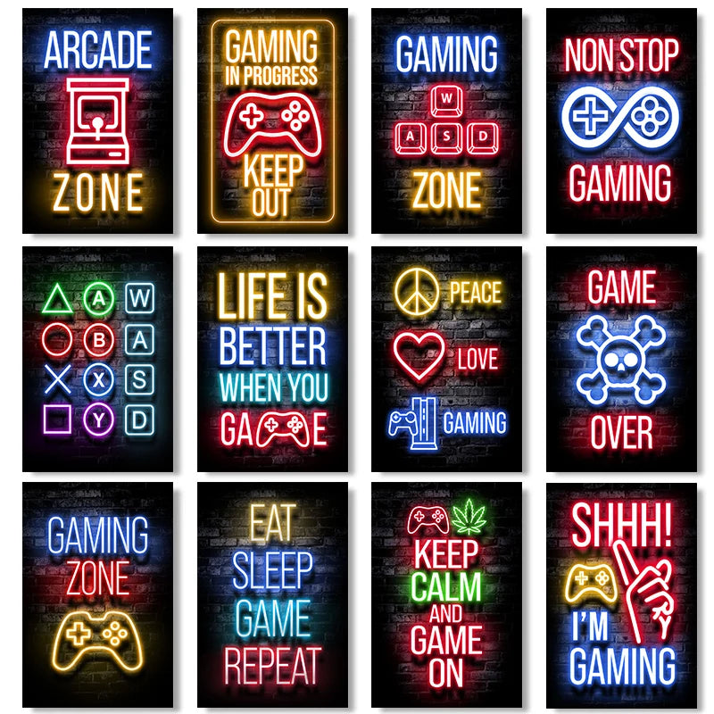 Gaming Art Poster Canvas Print