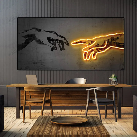 Hand of Creativity Canvas Print