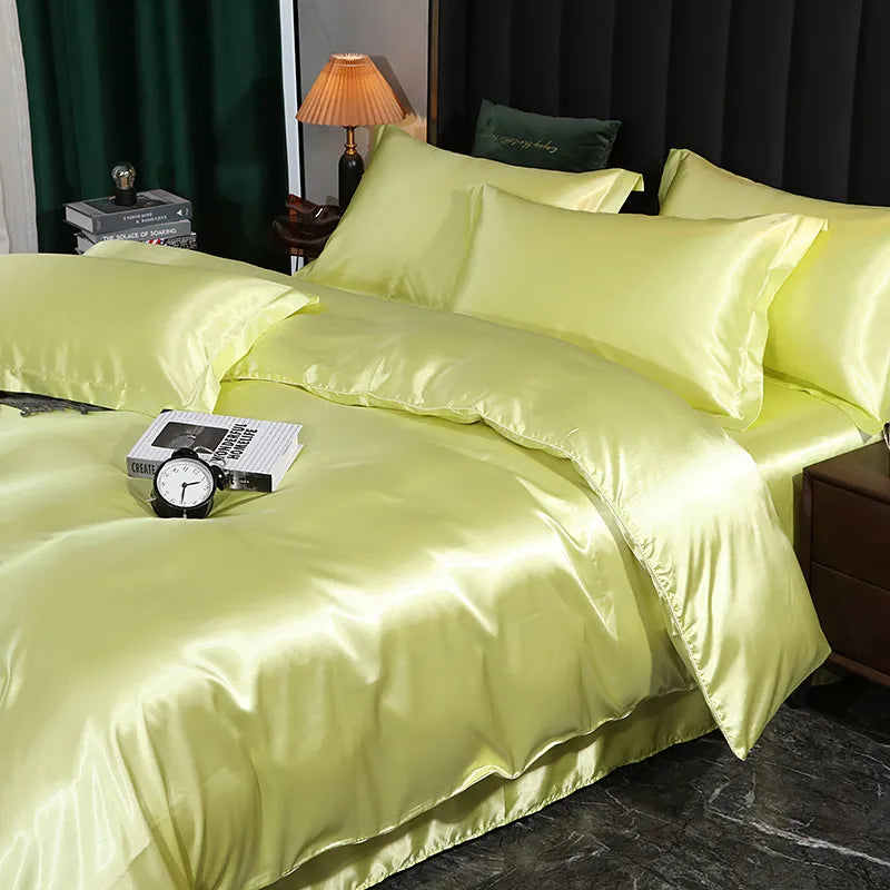 Emory Luxury Silk Duvet Cover Set