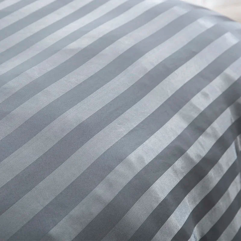 Aero Satin Striped Duvet Cover