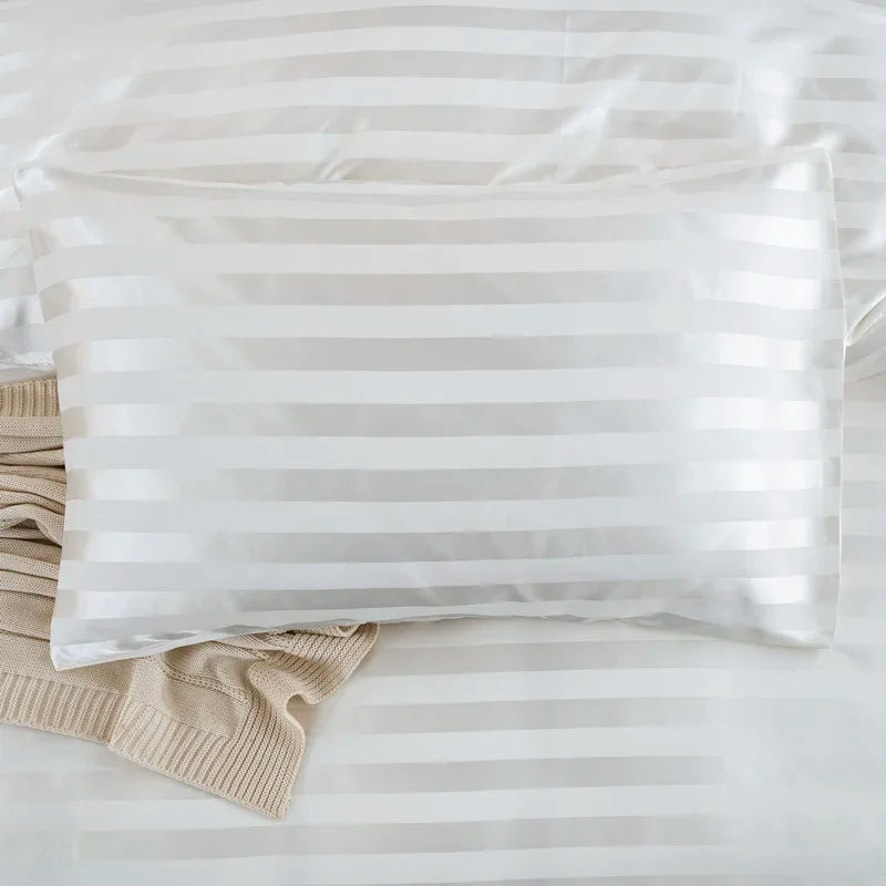 Aero Satin Striped Duvet Cover