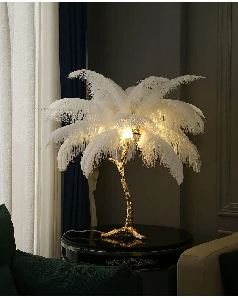 Luminaire Peacock Feather Lights