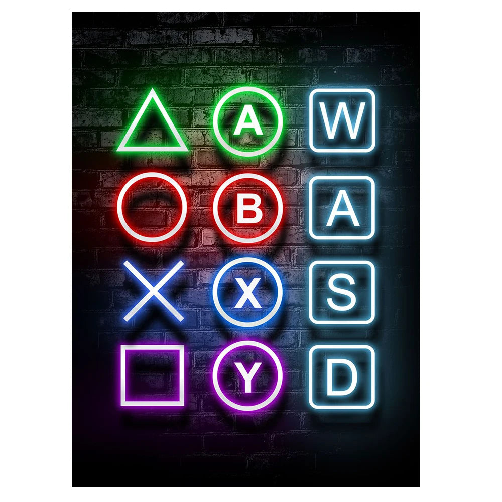 Gaming Art Poster Canvas Print