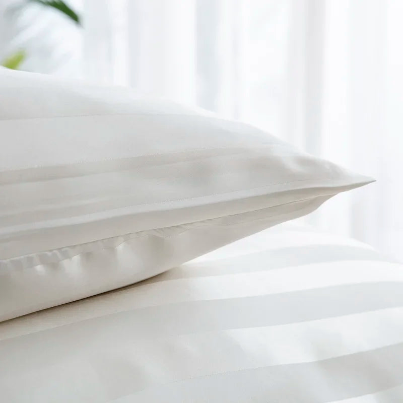 Aero Satin Striped Duvet Cover