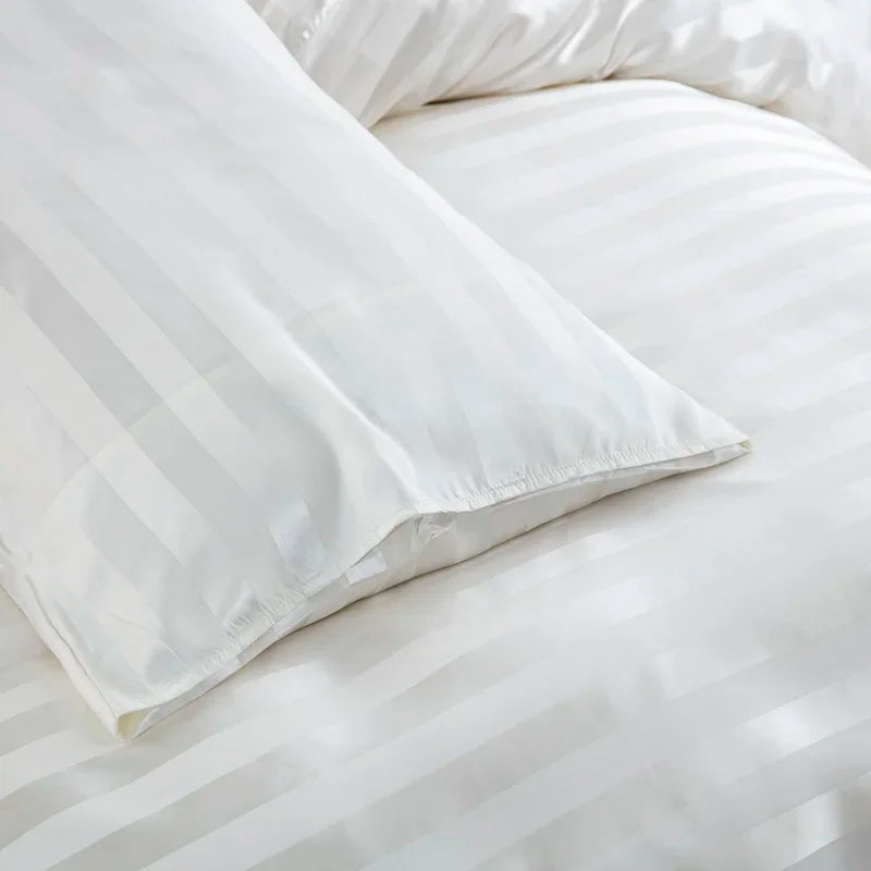 Aero Satin Striped Duvet Cover