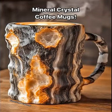 Mountain Rock Mineral Crystal Mug