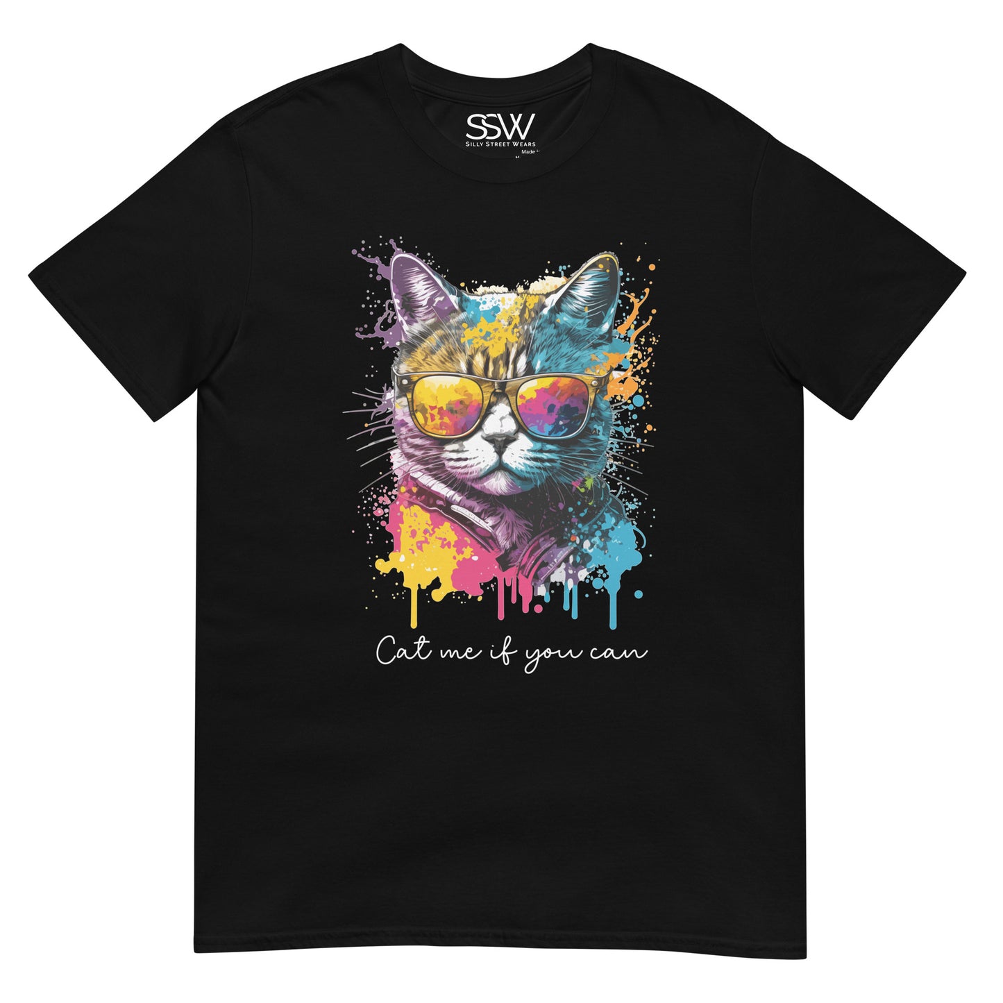Cat Time Colorful Unisex T-Shirt