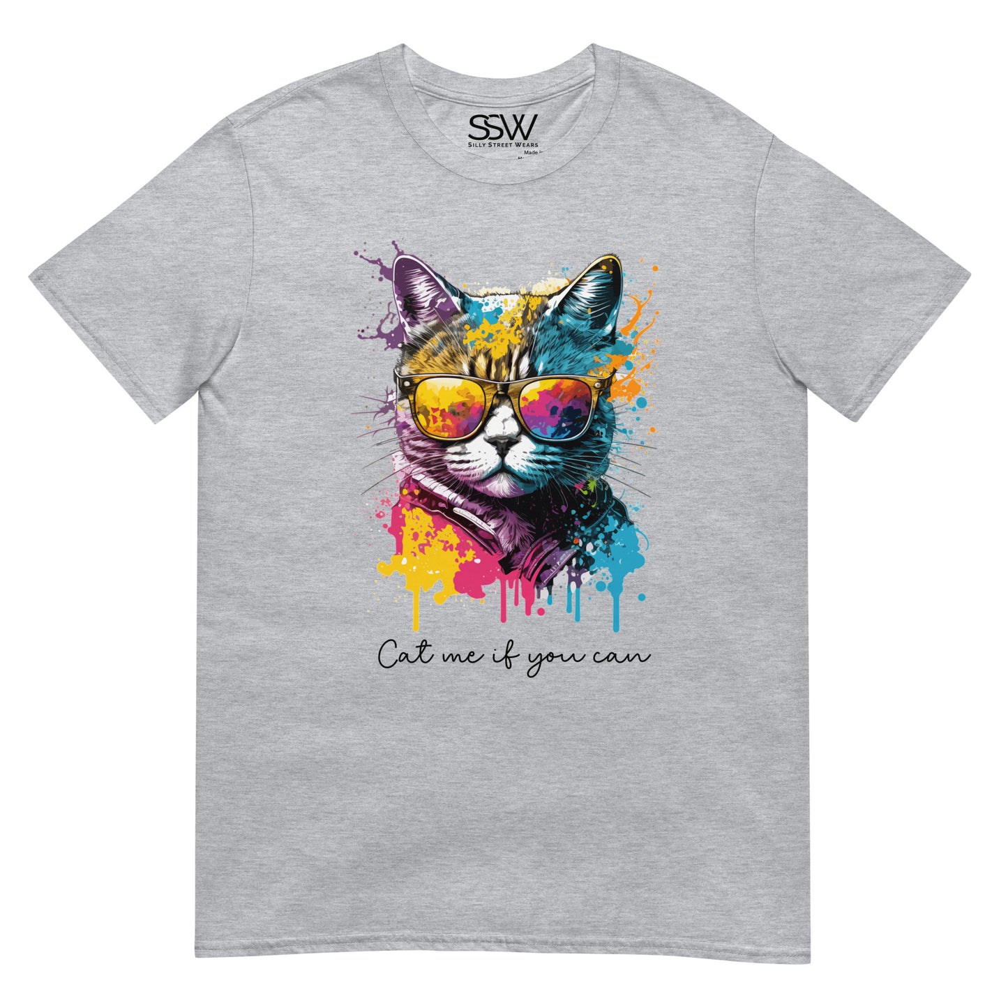 Cat Time Colorful Unisex T-Shirt