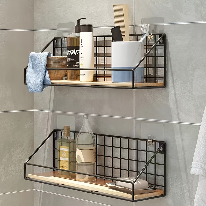 Modern Wood Base Wall Mounted Shelf