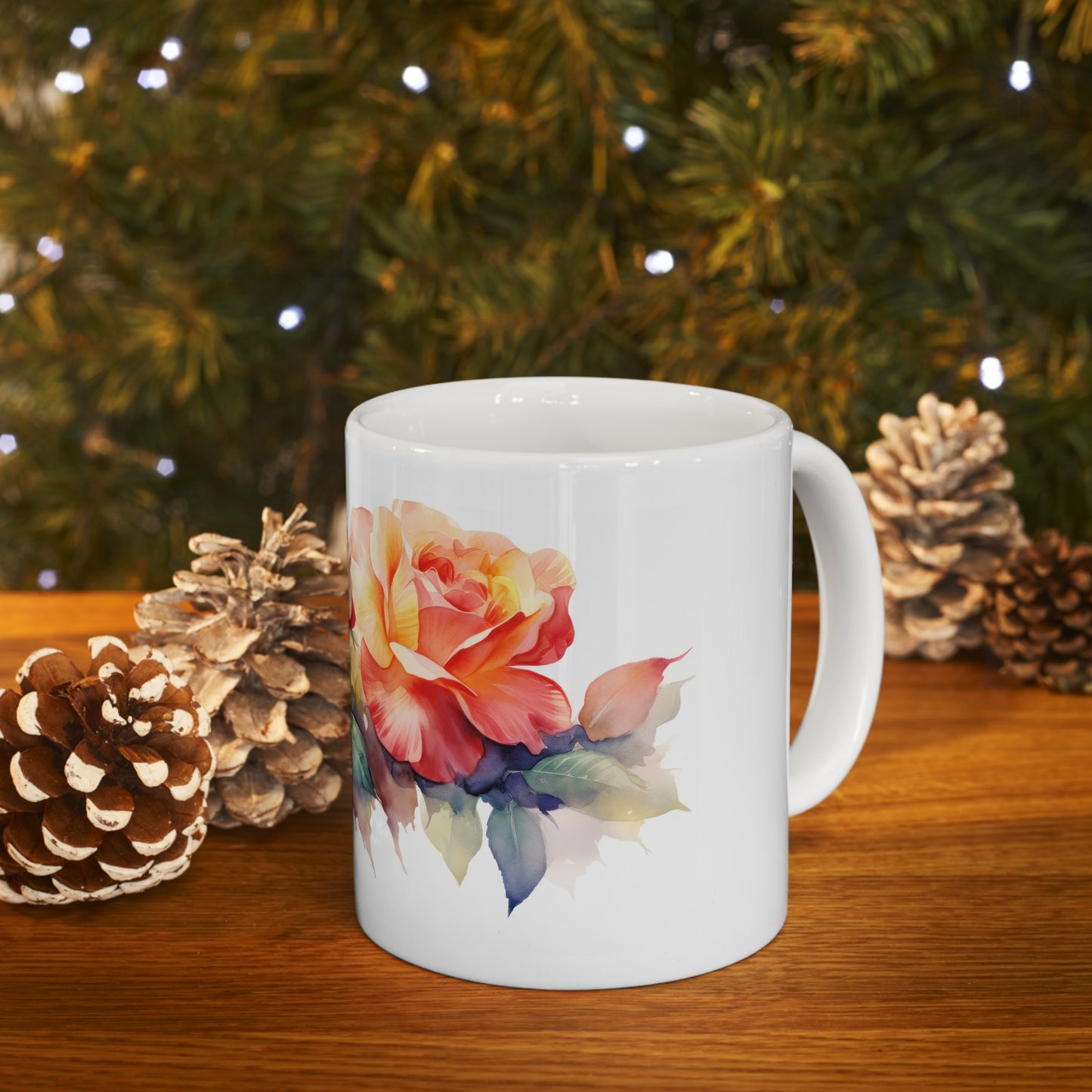 Floral Bloom Ceramic Mug