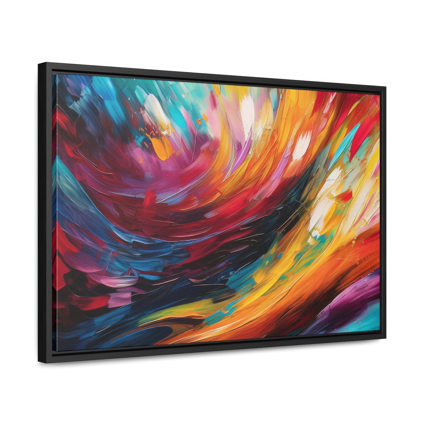 Aurora Galaxy Framed Canvas Print