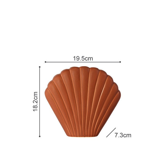 Shell Base Flower Vase Decor freeshipping - khollect