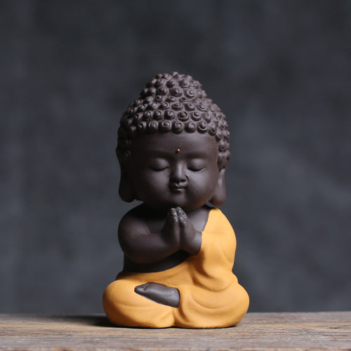 Miniature Ceramic Buddha  Statue Home Decor freeshipping - khollect