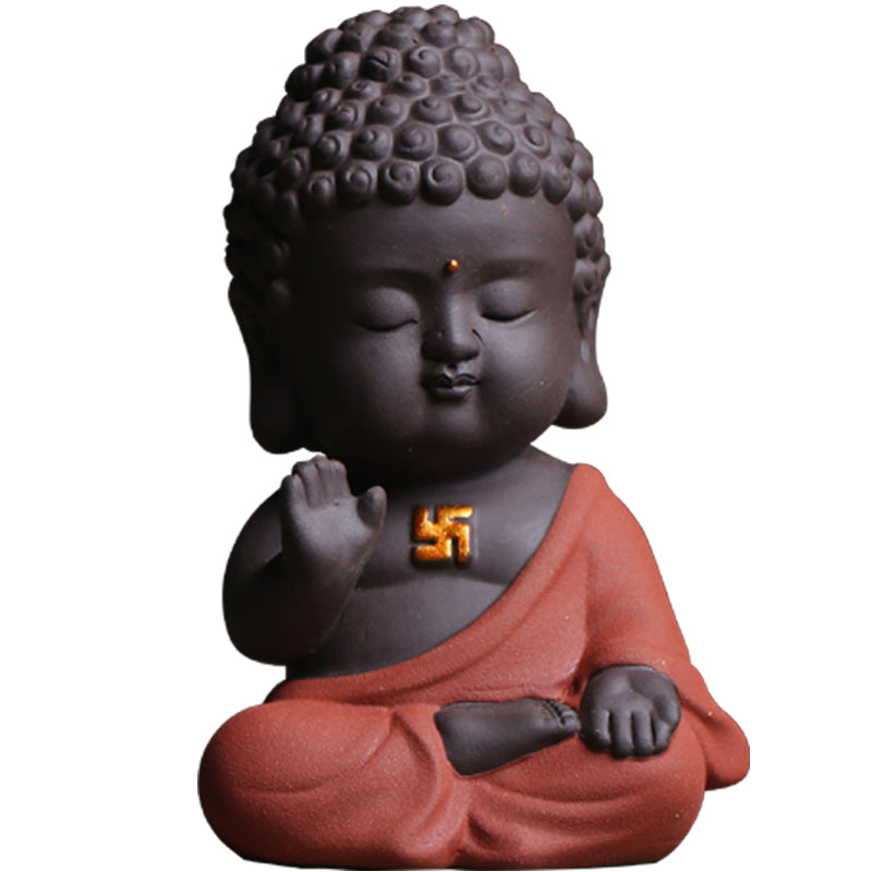 Miniature Ceramic Buddha  Statue Home Decor freeshipping - khollect