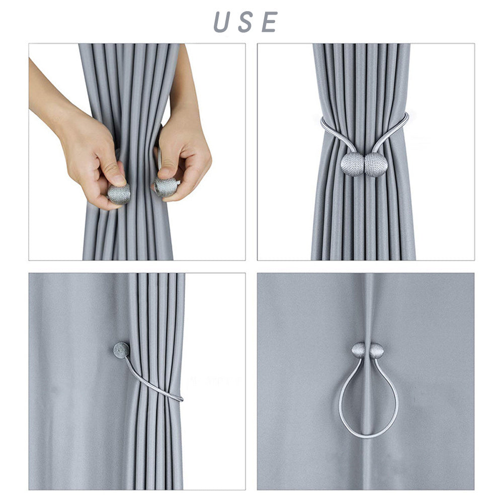 Clasp Sphere Magnetic Curtain Tieback