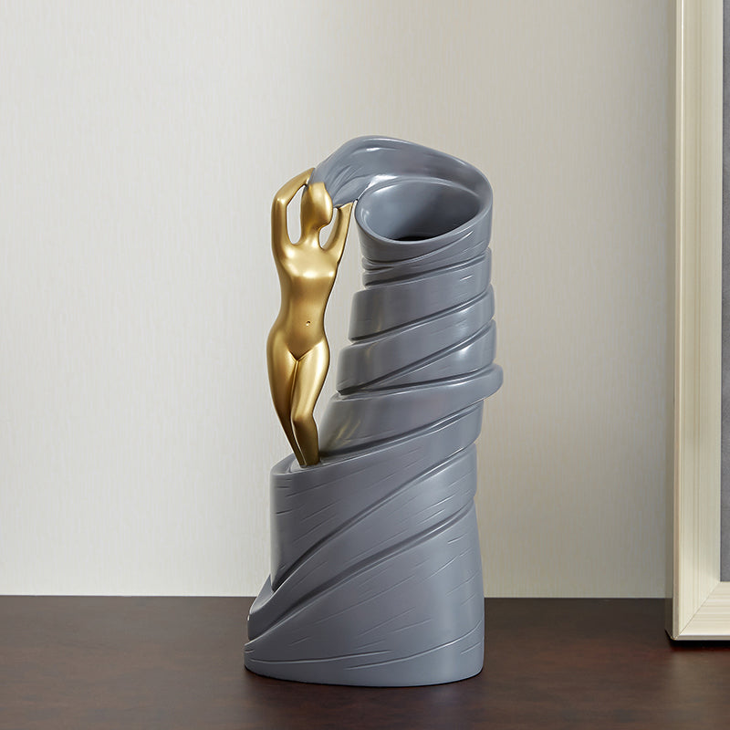 twister modern art vase decor