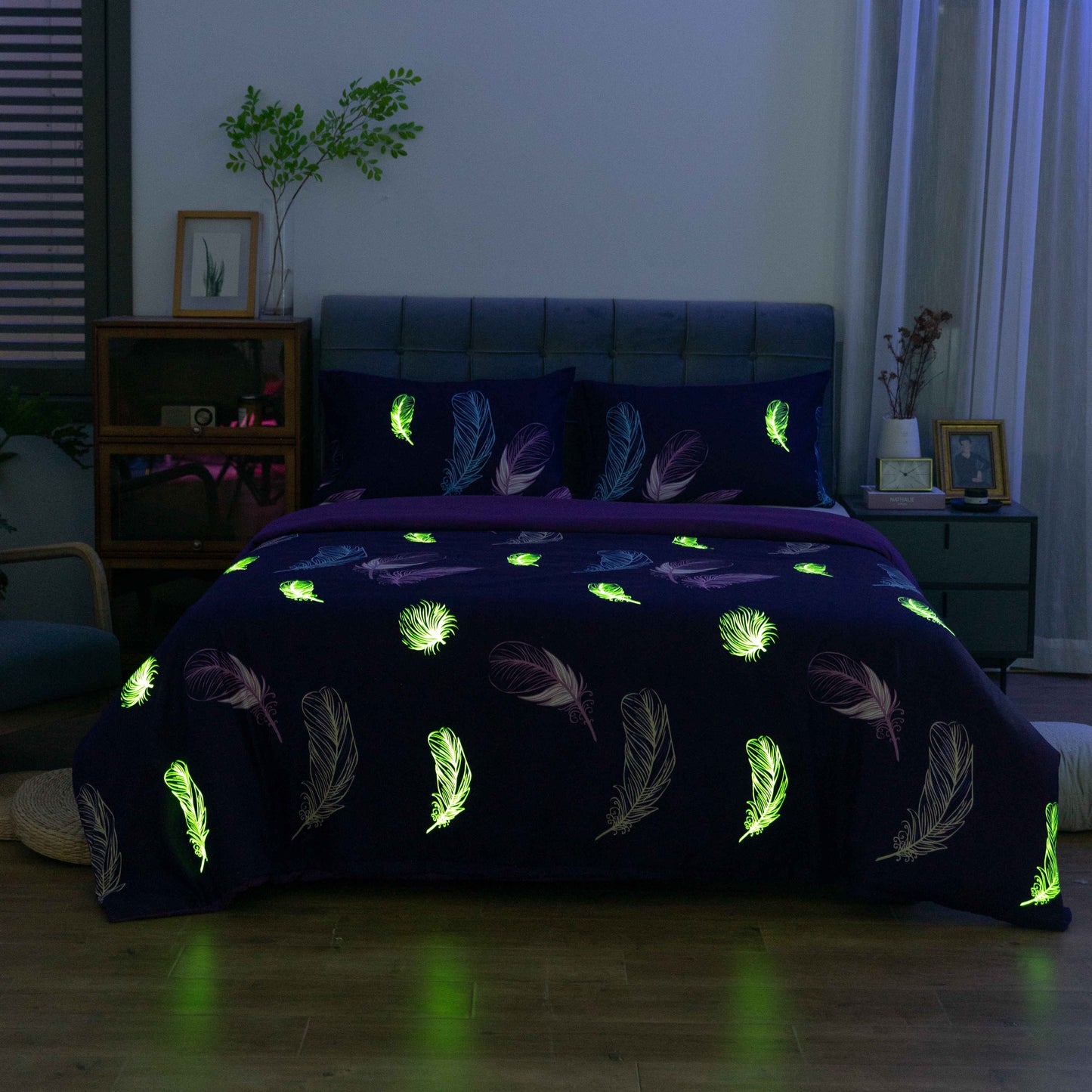Night Glow Luminous Duvet Cover & Pillowcase
