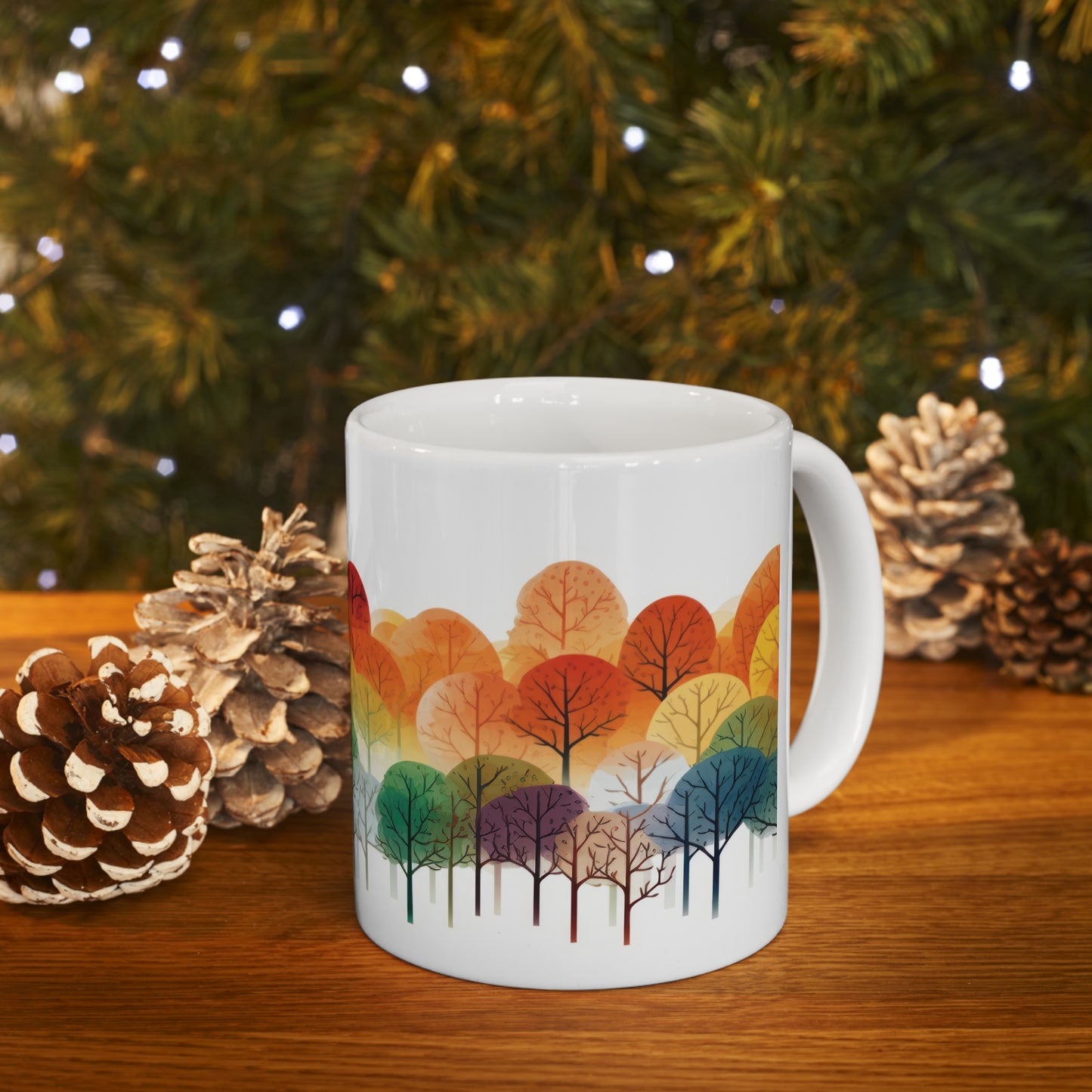 Rainbow Forest Ceramic Mug