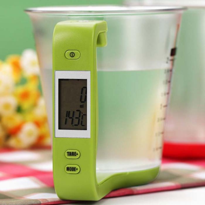 Clear View Electronic Scale Measuring Cup freeshipping - khollect