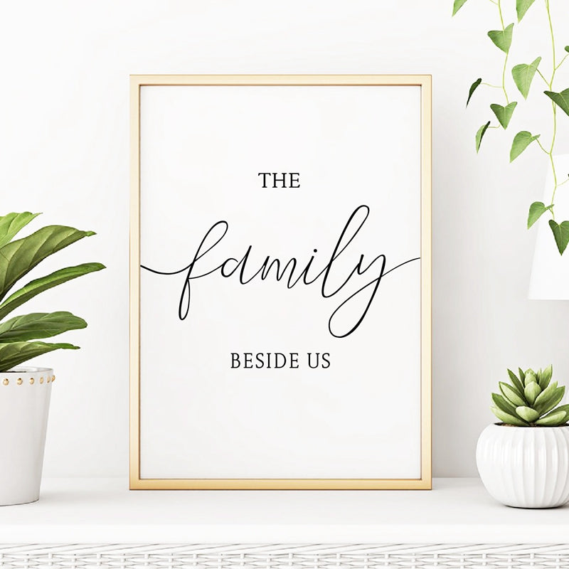 Food and Family Modern Wall Art Canvas