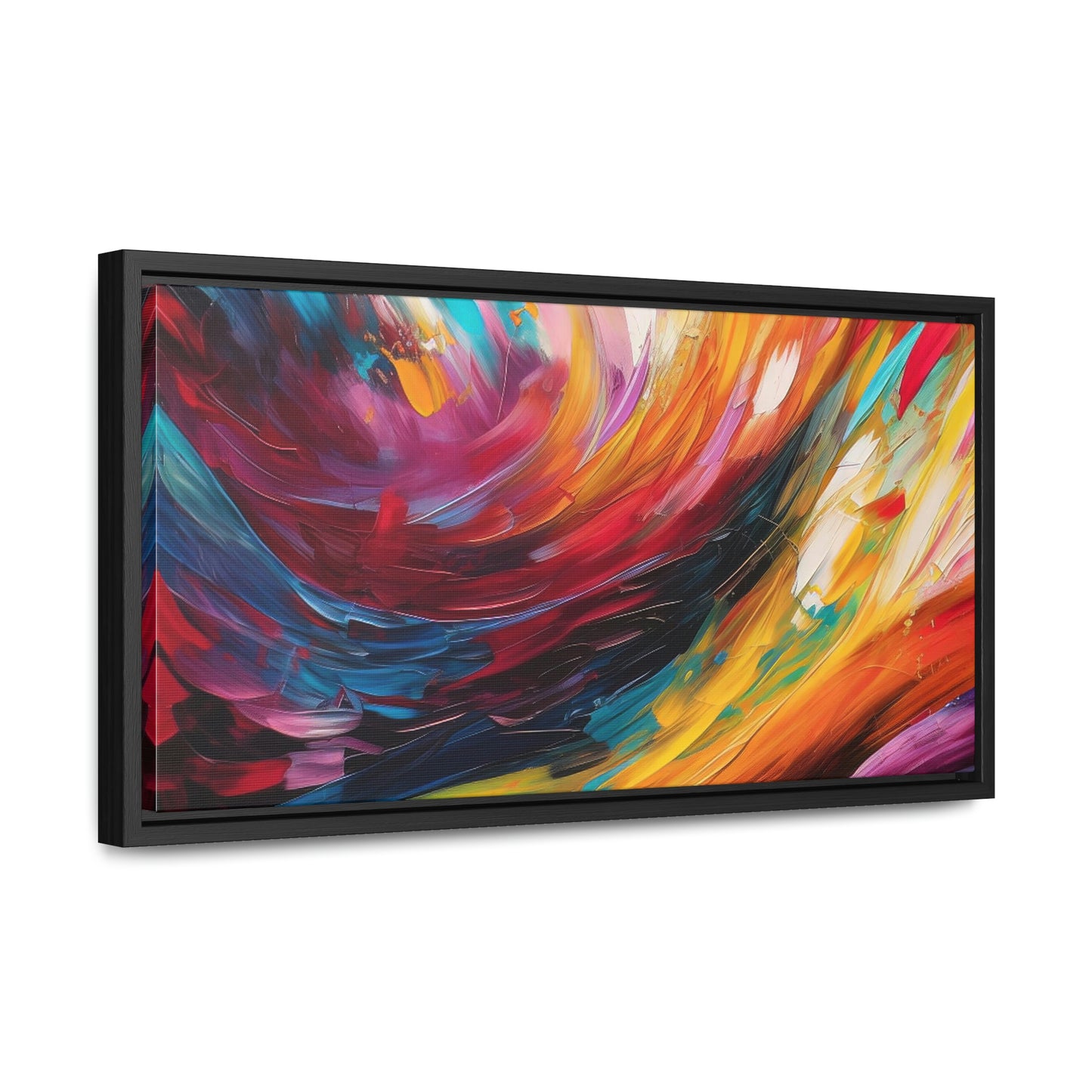 Aurora Galaxy Framed Canvas Print