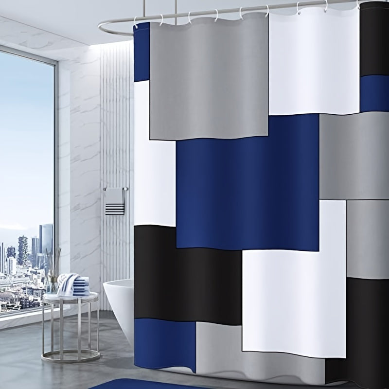 Flowing Modern Shower Curtain