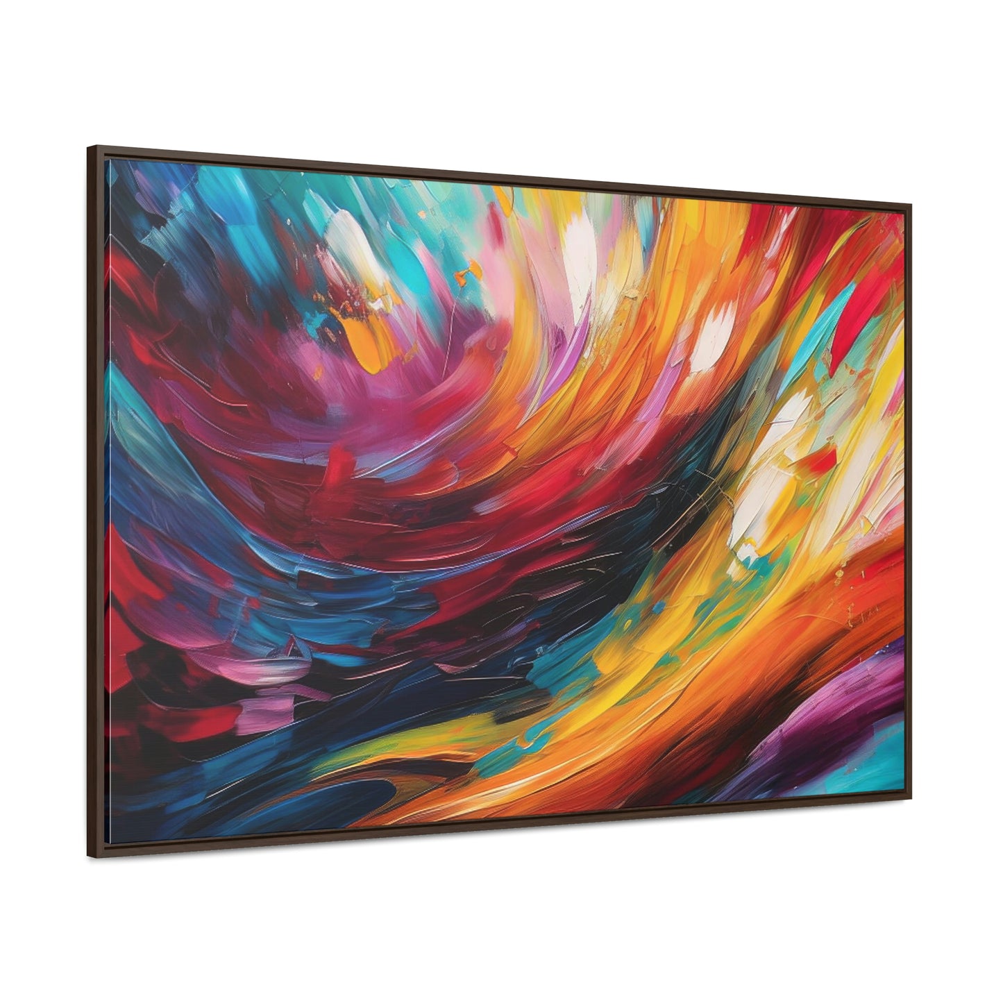 Aurora Galaxy Framed Canvas Print