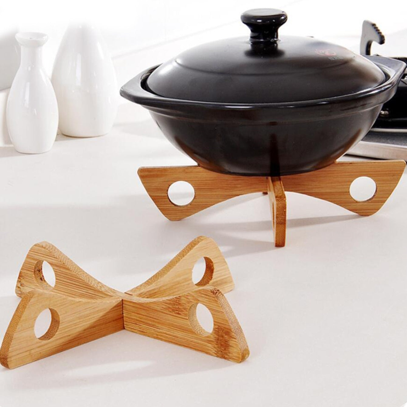 Heat Resistant Wooden Pot Mat Decor