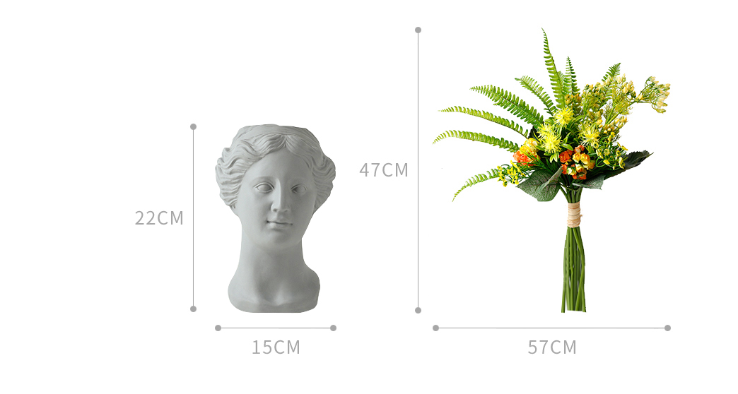 mythical goddess flower vase