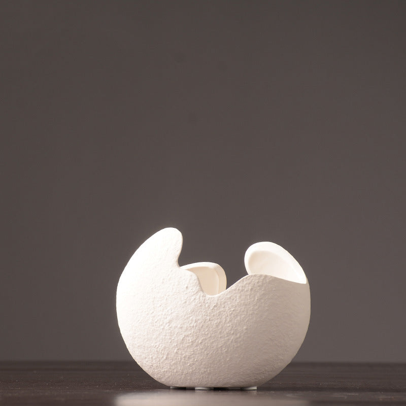 Egg Shell Ceramic Vase freeshipping - khollect