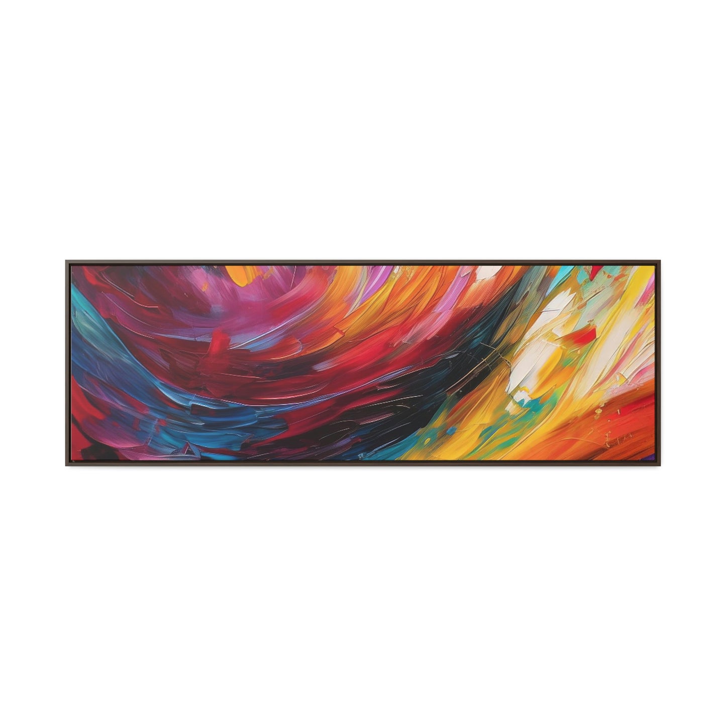 Aurora Galaxy Framed Canvas Print