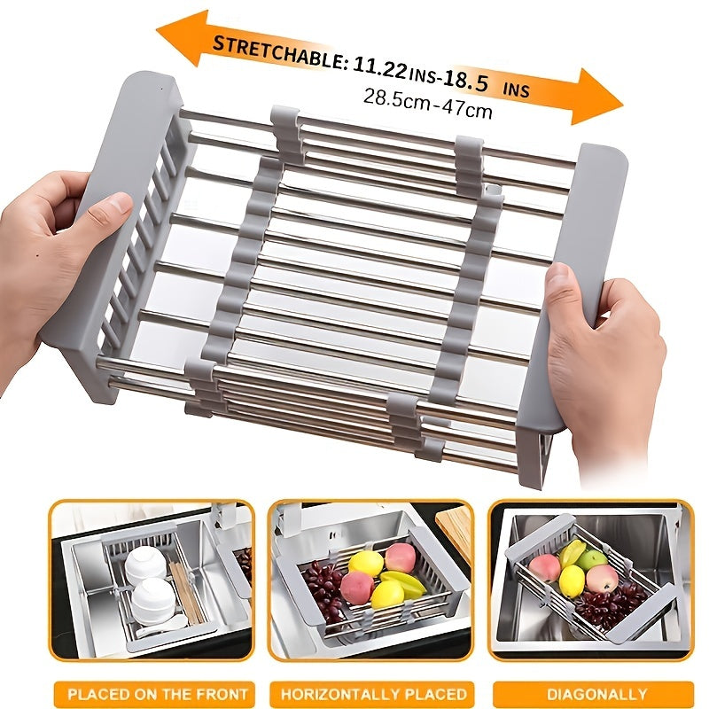 Adjustable Stainless Steel Kitchen Basket