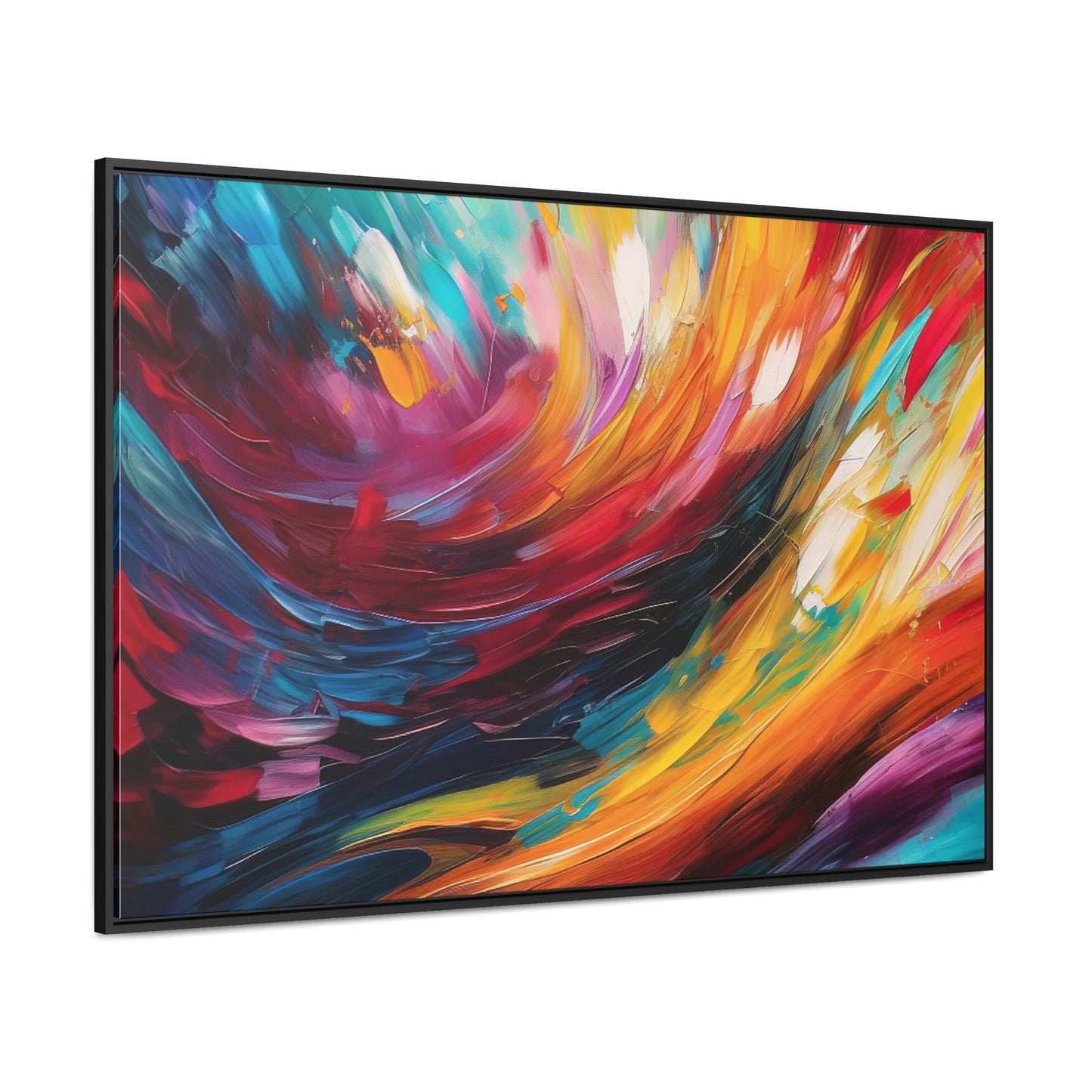 Aurora Galaxy Framed Canvas Print