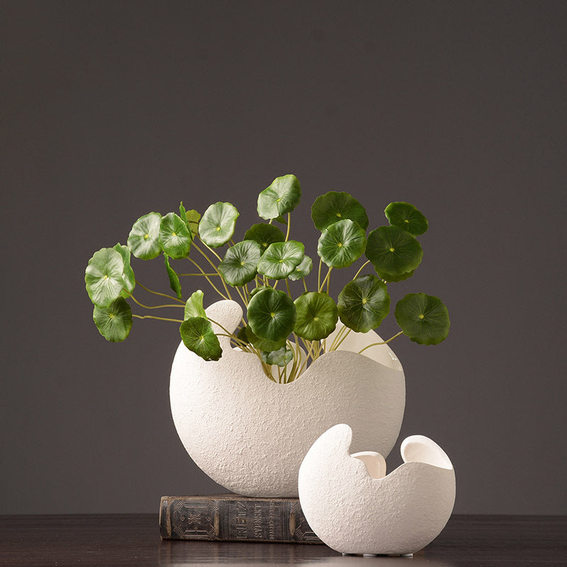 Egg Shell Ceramic Vase freeshipping - khollect