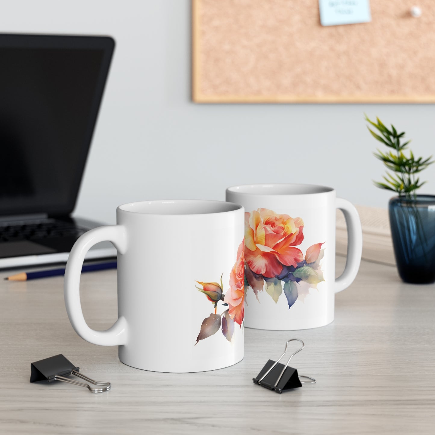 Floral Bloom Ceramic Mug