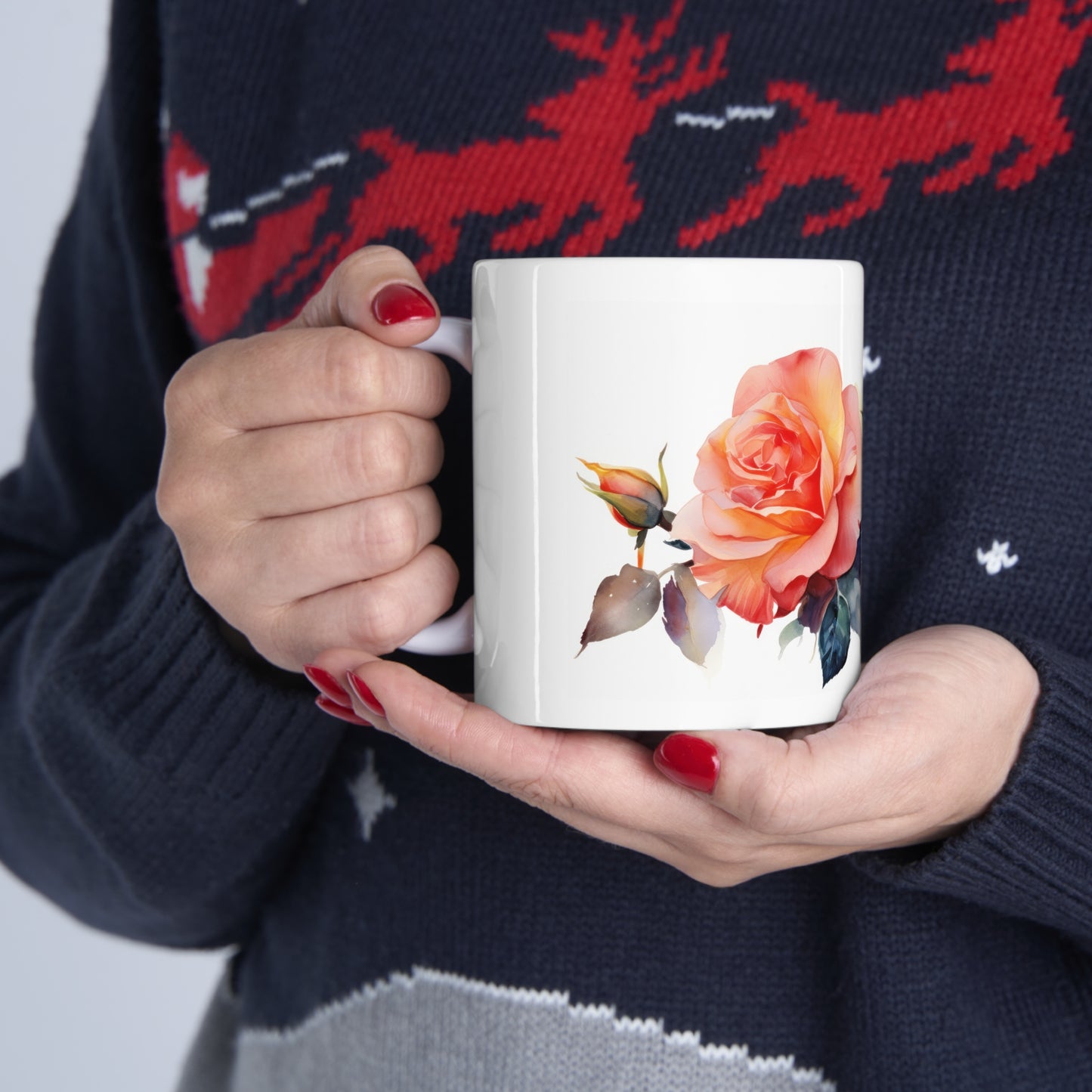 Floral Bloom Ceramic Mug