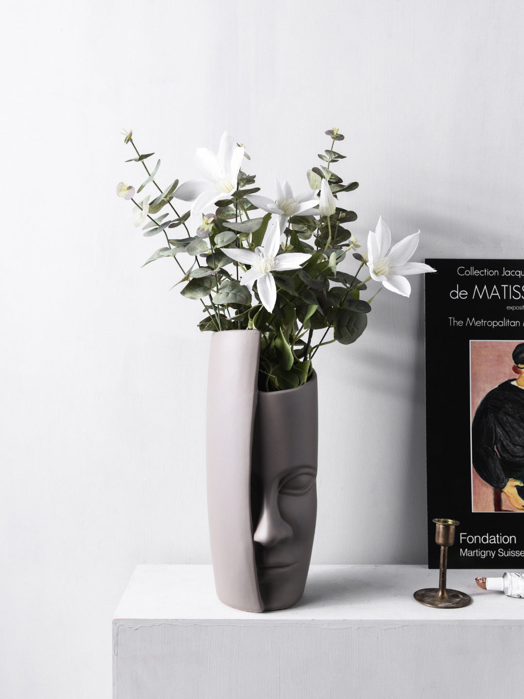Modern Profile Ceramic Plant Vase