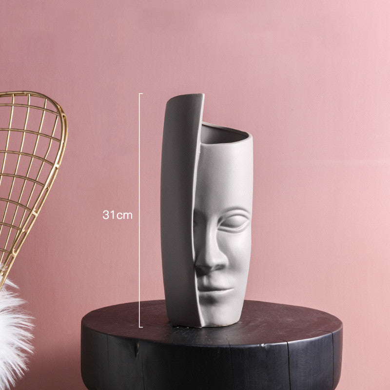 Modern Profile Ceramic Plant Vase