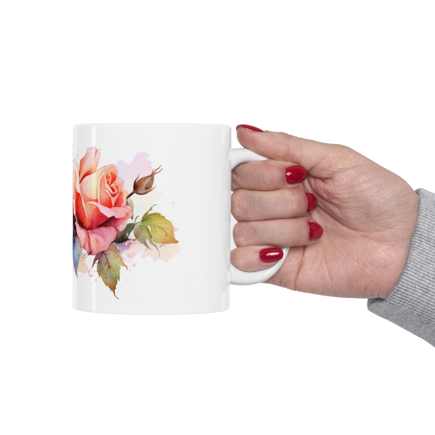 Rose Blossom Ceramic Mug