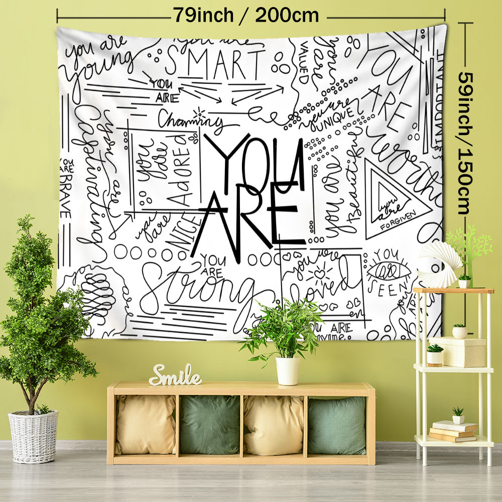 Dream Positive Inspirational Tapestry Decor