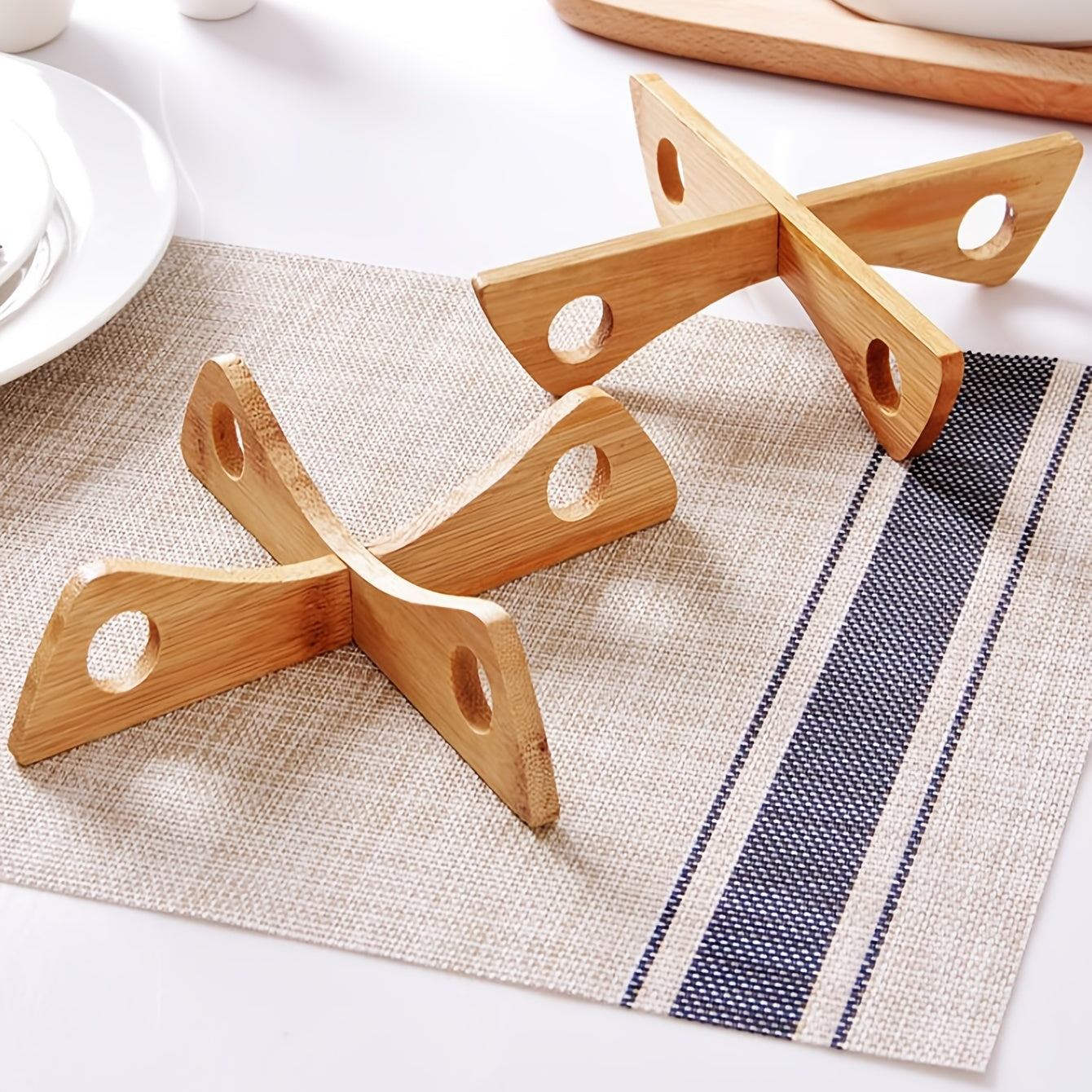 Heat Resistant Wooden Pot Mat Decor
