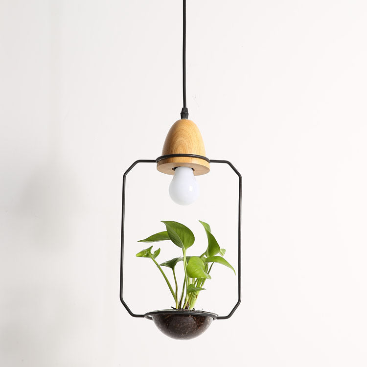 Monochrome Pendant Plant Chandelier freeshipping - khollect