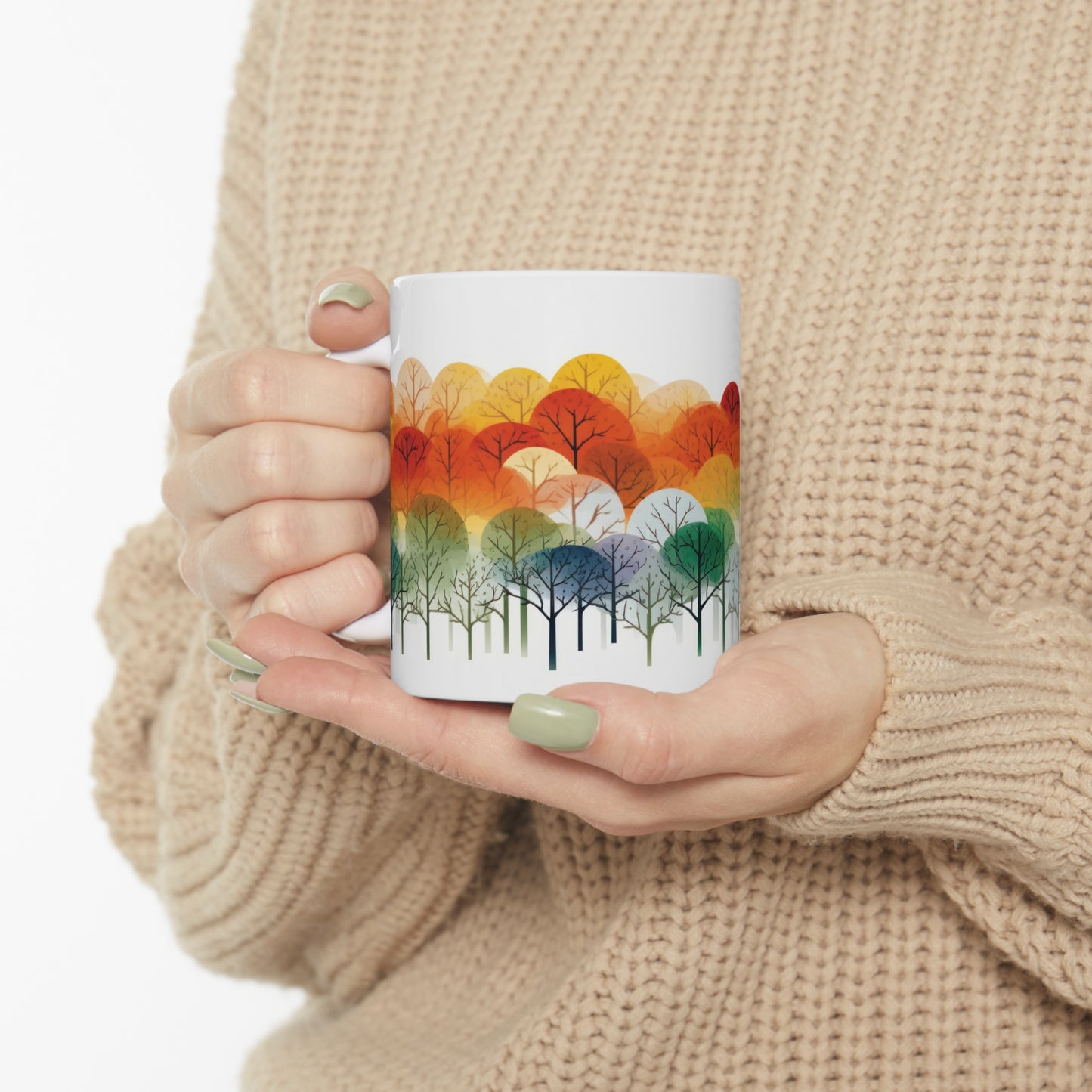 Rainbow Forest Ceramic Mug