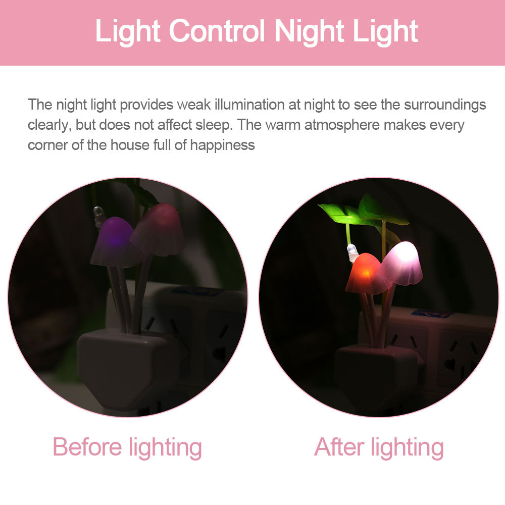 Gradient Color LED Mushroom Sensor Light freeshipping - khollect