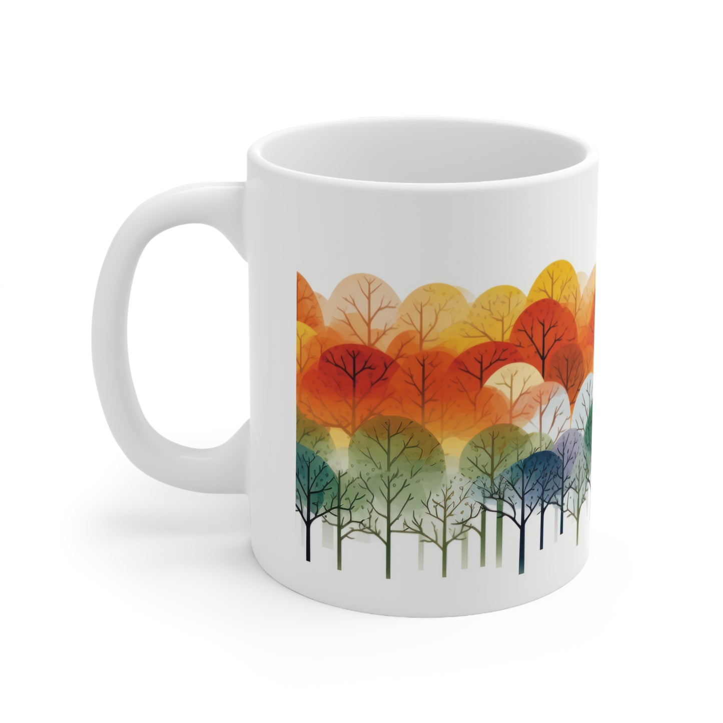 Rainbow Forest Ceramic Mug