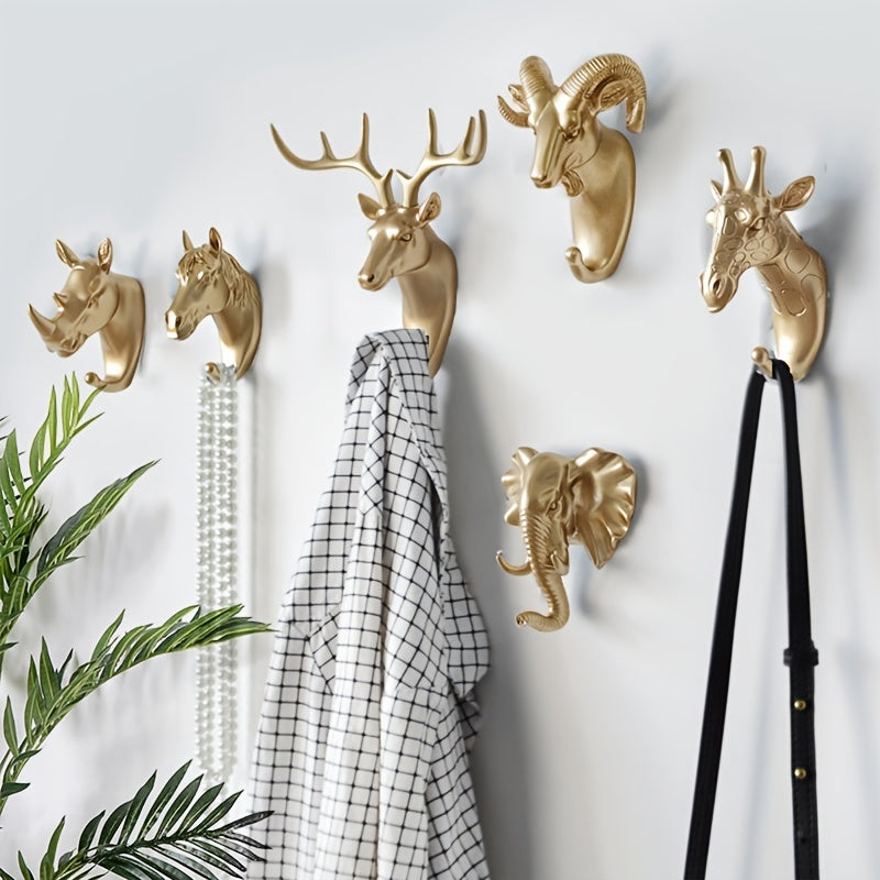 Golden Animal Shaped Coat Hook
